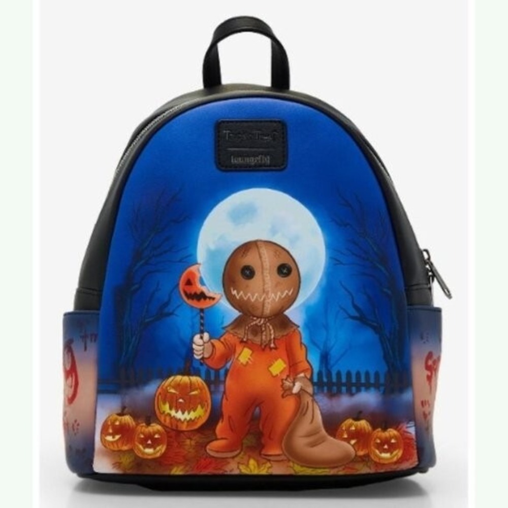 Loungefly Trick 'R Treat Glow In The Dark‎ Sam Halloween Mini Backpack